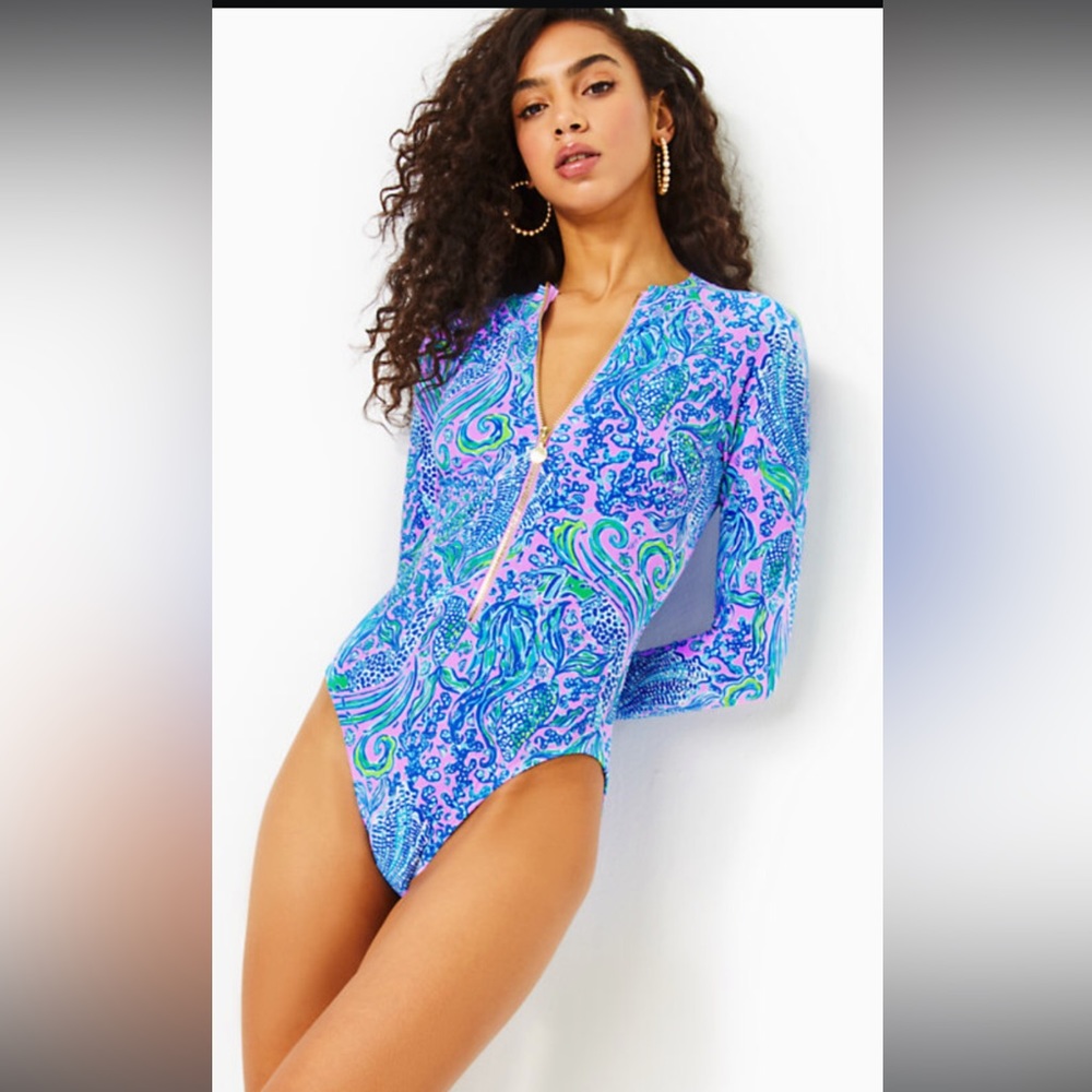 ISO Lilly Pulitzer Randee Rashguard One Piece Swimsuit